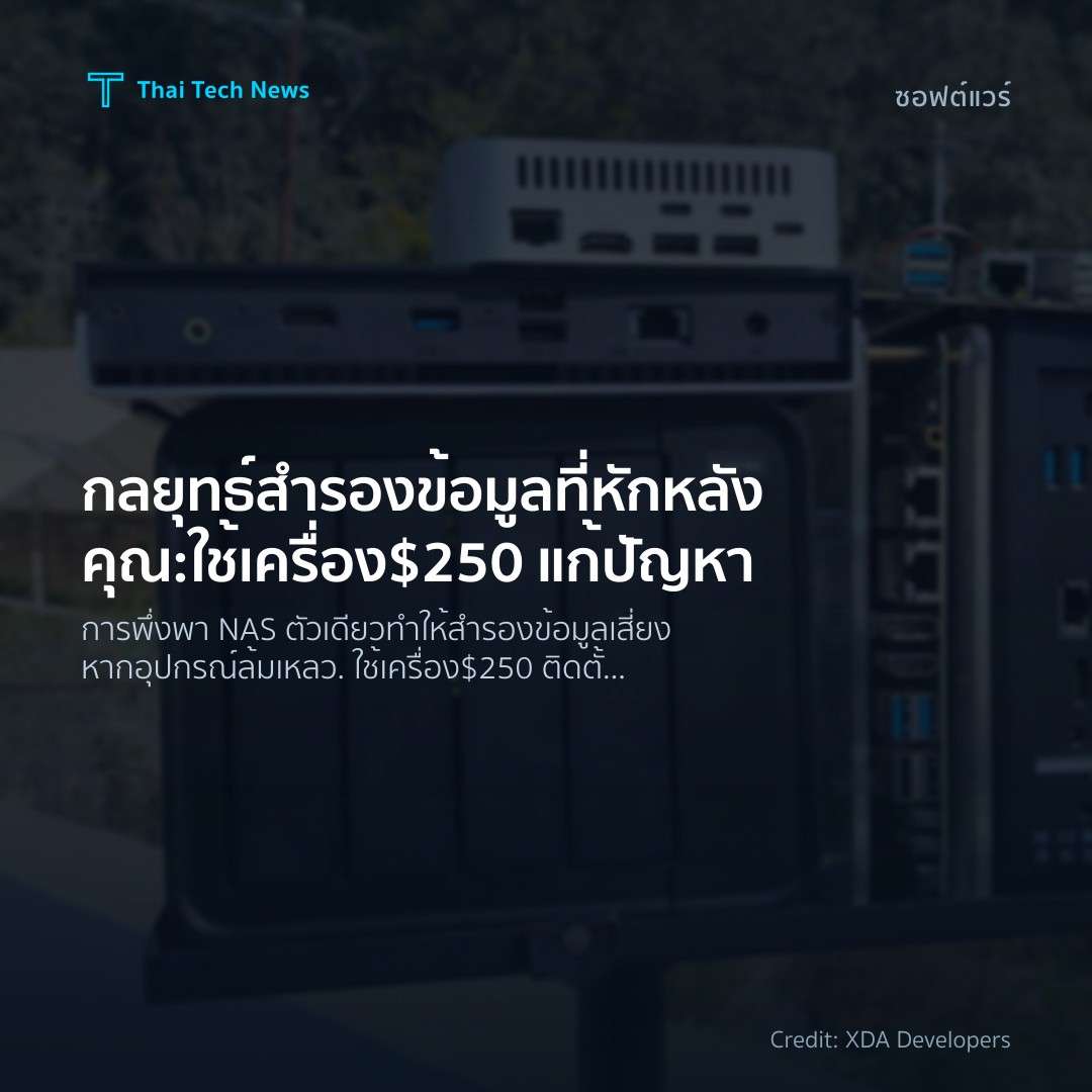 กลยุทธ์สำรองข้อมูลที่หักหลังคุณ: ใช้เครื่อง $250 แก้ปัญหา
