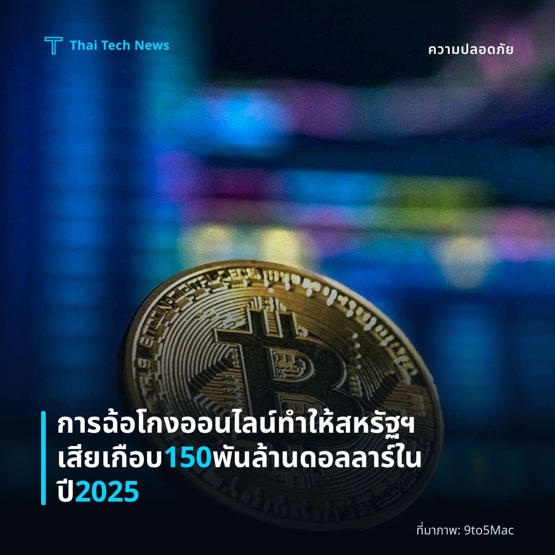 การฉ้อโกงออนไลน์ทำให้สหรัฐฯ เสียเกือบ 150 พันล้านดอลลาร์ในปี 2025