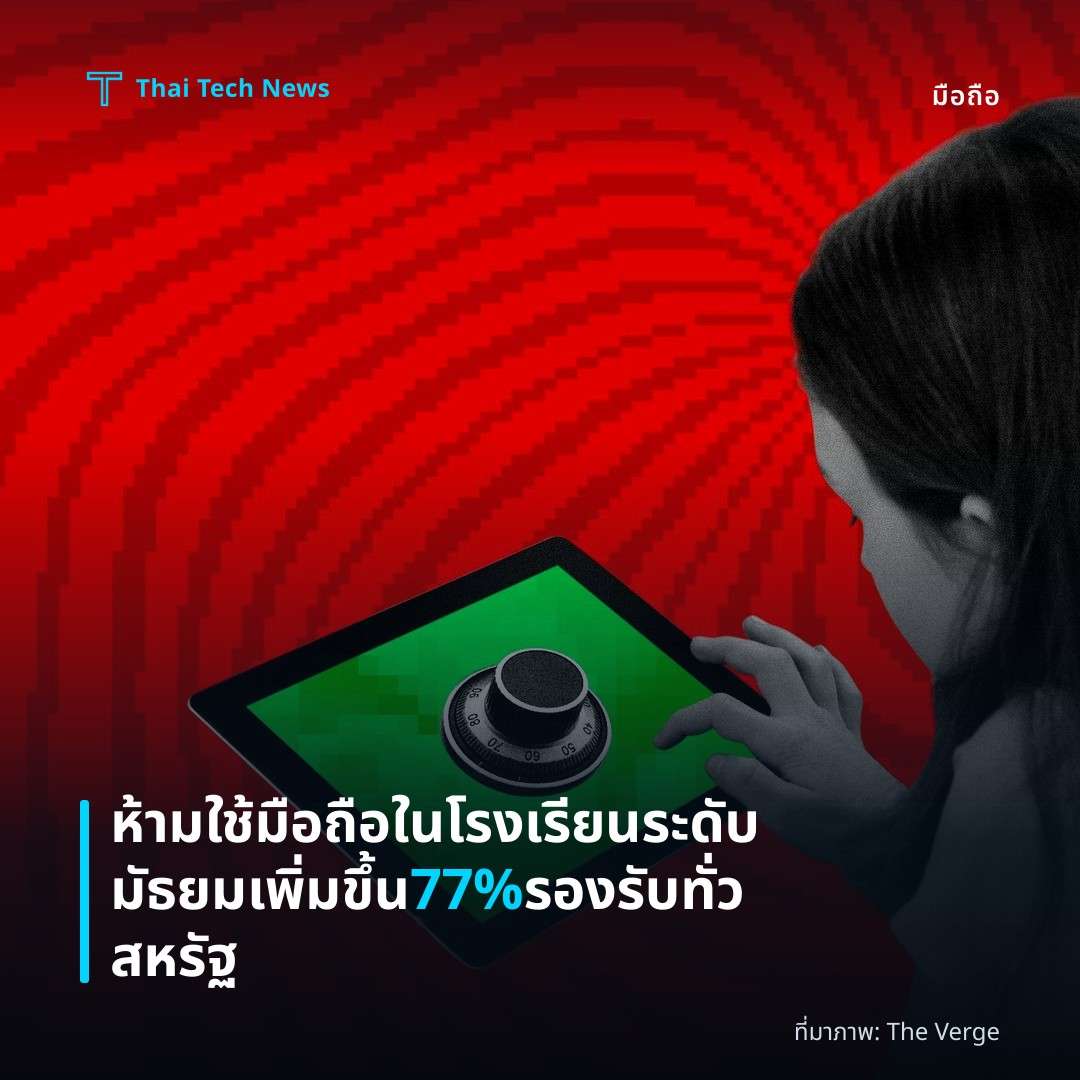 ห้ามใช้มือถือในโรงเรียนระดับมัธยมเพิ่มขึ้น 77% รองรับทั่วสหรัฐ