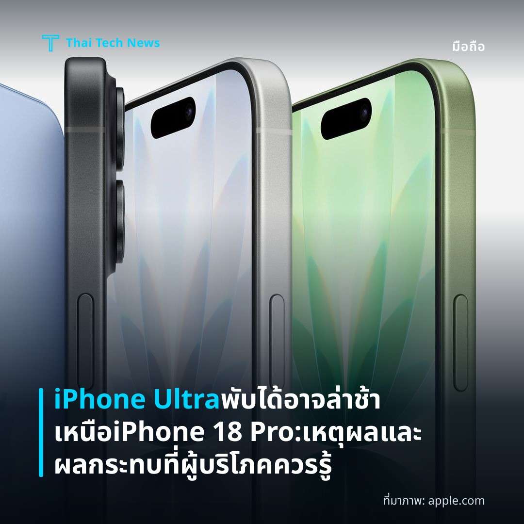 iPhone Ultra พับได้อาจล่าช้าเหนือ iPhone 18 Pro: เหตุผลและผลกระทบที่ผู้บริโภคควรรู้