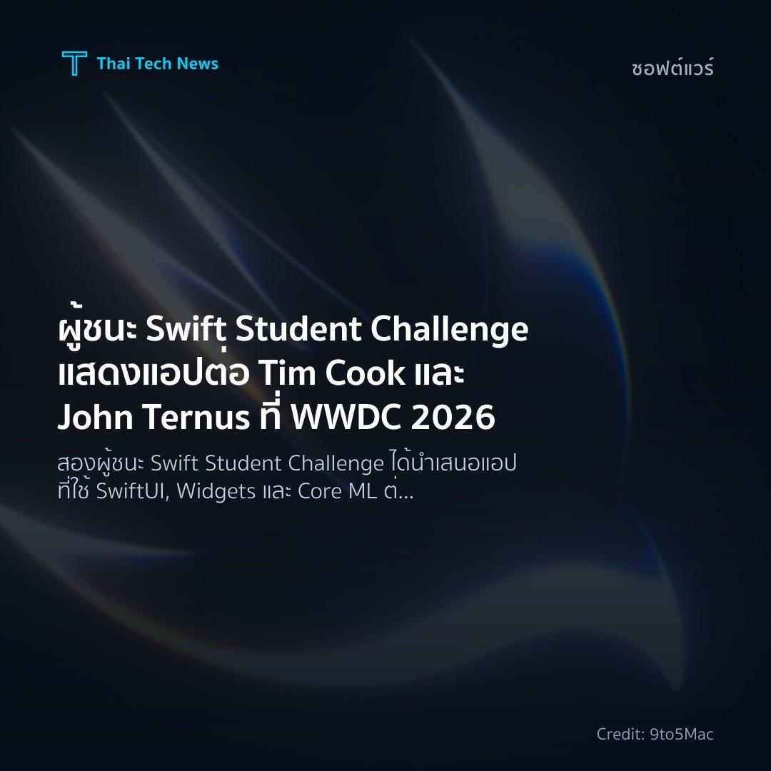 ผู้ชนะ Swift Student Challenge แสดงแอปต่อ Tim Cook และ Jo…