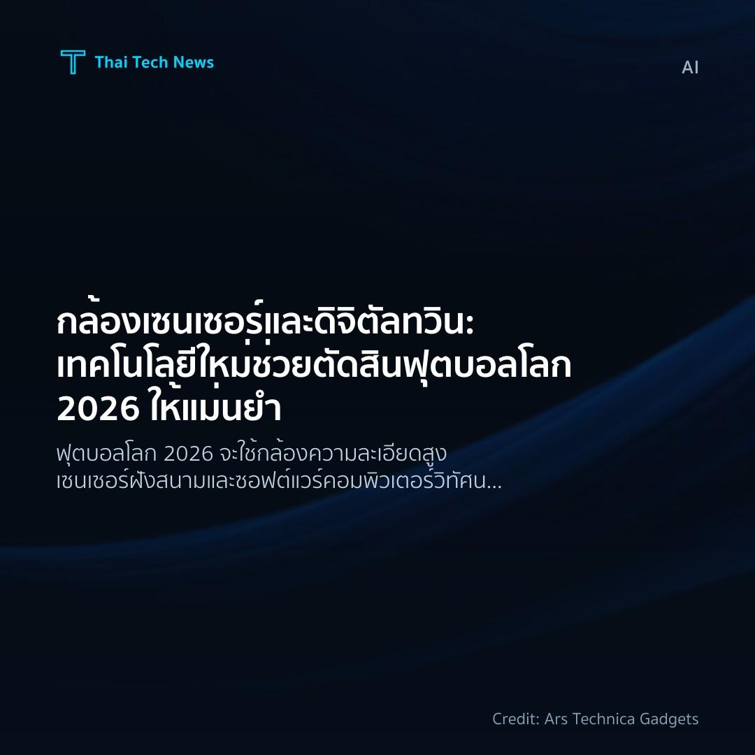 กล้อง เซนเซอร์ และดิจิตัลทวิน: เทคโนโลยีใหม่ช่วยตัดสินฟุต…
