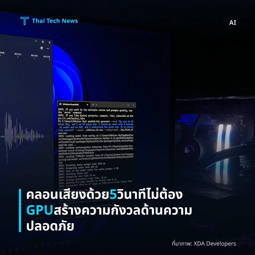 คลอนเสียงด้วย 5 วินาที ไม่ต้อง GPU สร้างความกังวลด้านความปลอดภัย