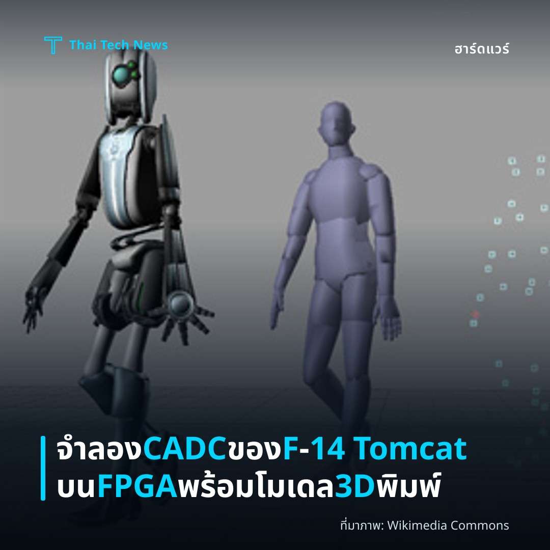 จำลอง CADC ของ F‑14 Tomcat บน FPGA พร้อมโมเดล 3D พิมพ์