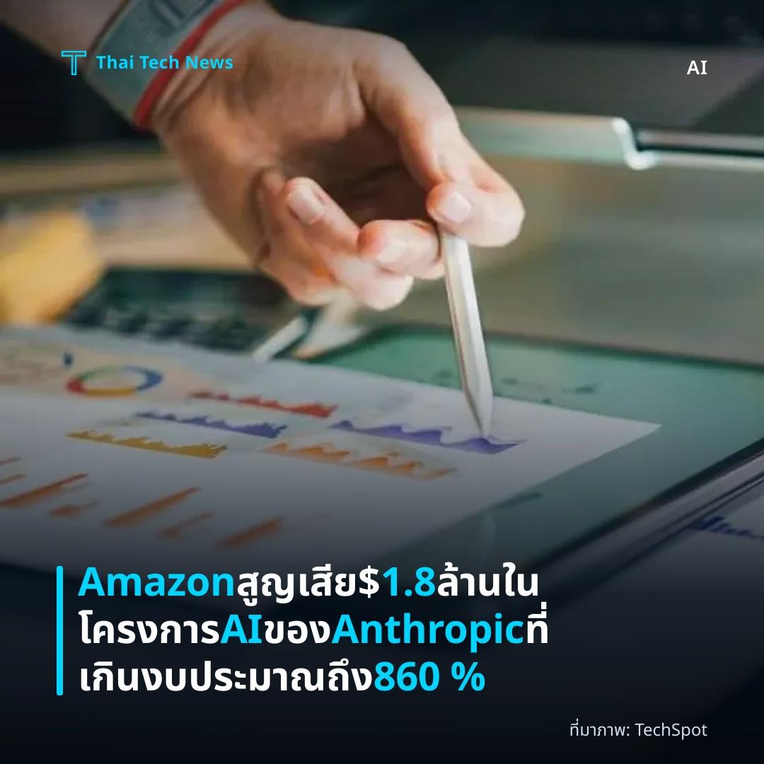 Amazon สูญเสีย $1.8 ล้านในโครงการ AI ของ Anthropic ที่เกินงบประมาณถึง 860 %
