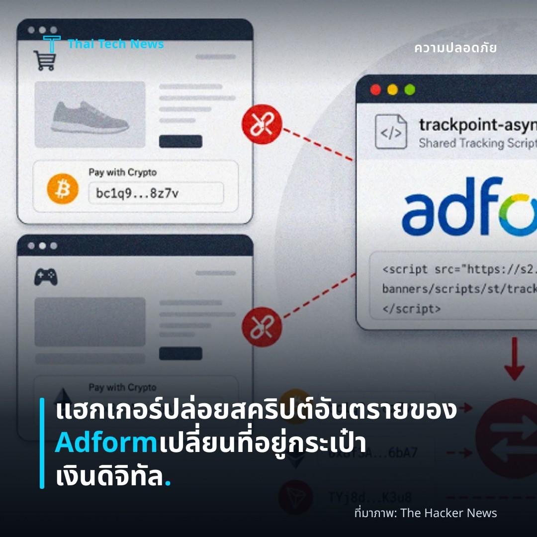แฮกเกอร์ปล่อยสคริปต์อันตรายของ Adform เปลี่ยนที่อยู่กระเป๋าเงินดิจิทัล.