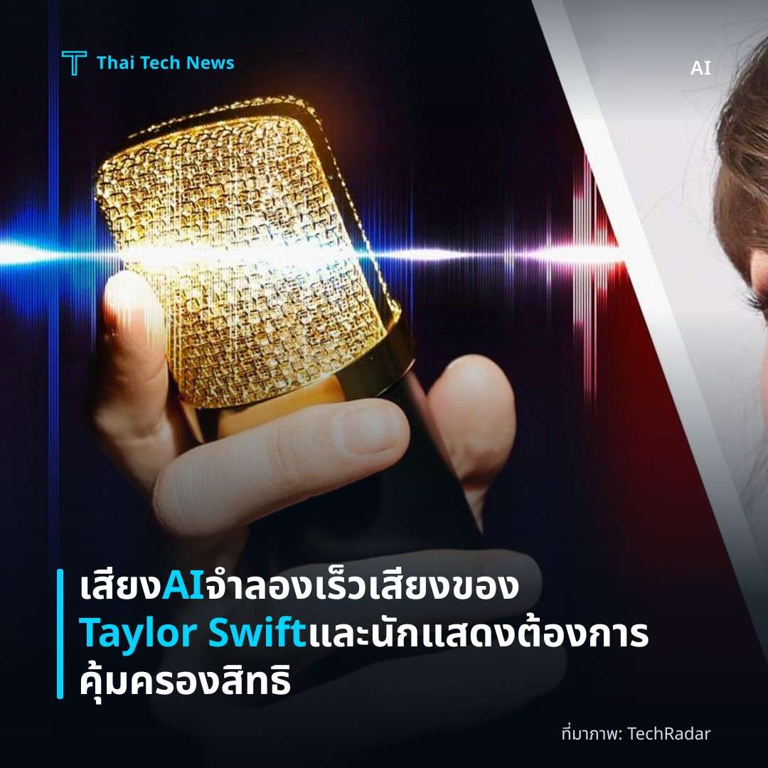 เสียง AI จำลองเร็ว เสียงของ Taylor Swift และนักแสดงต้องการคุ้มครองสิทธิ